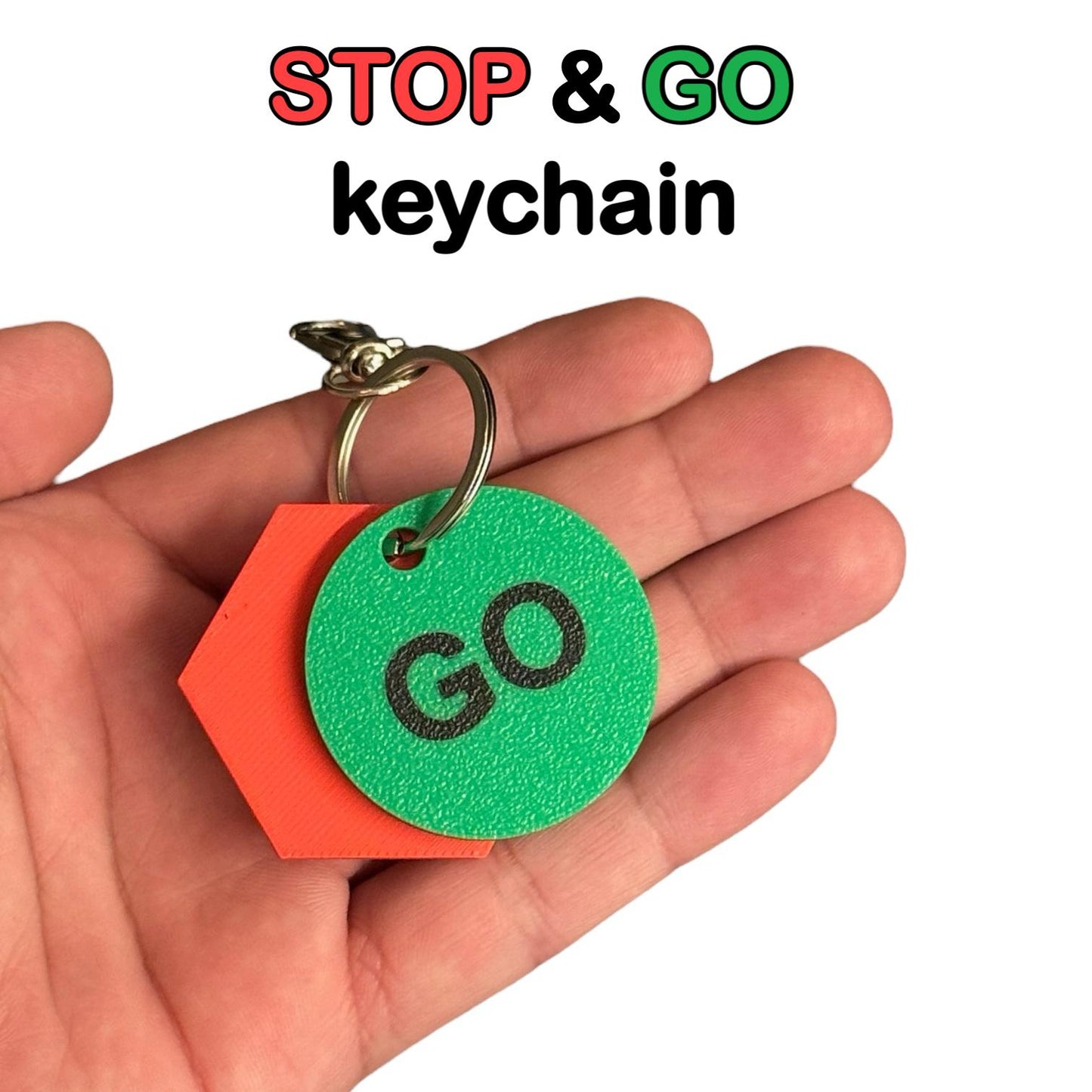 Stop & Go Keychain