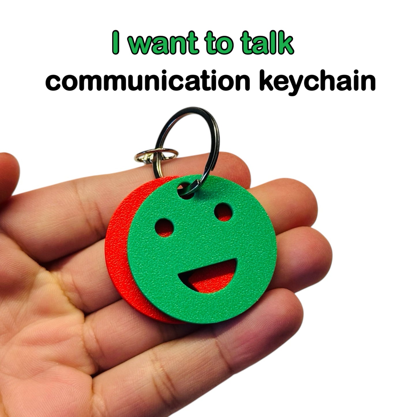 I Can / I Can’t Talk Keychain