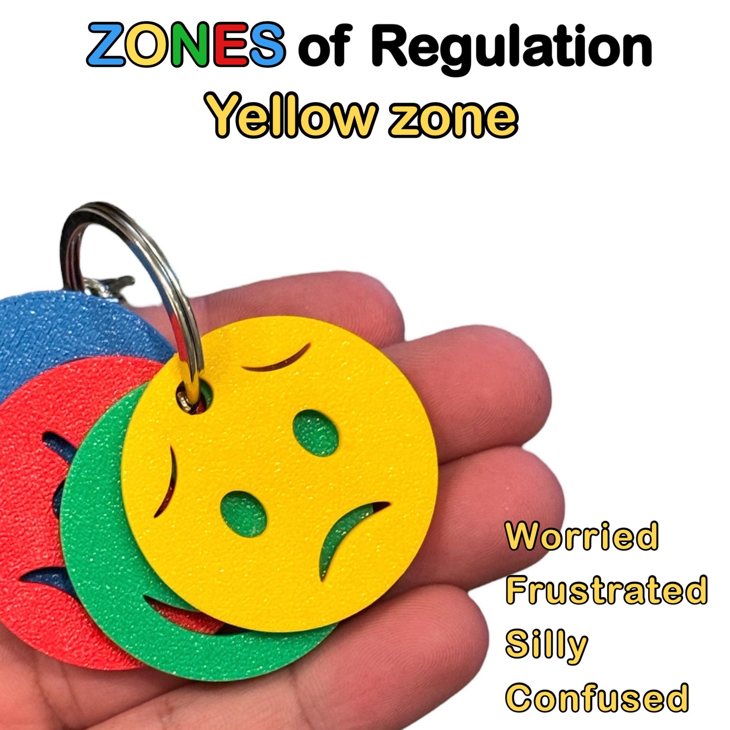 Zones of Regulation Emotions Keychain