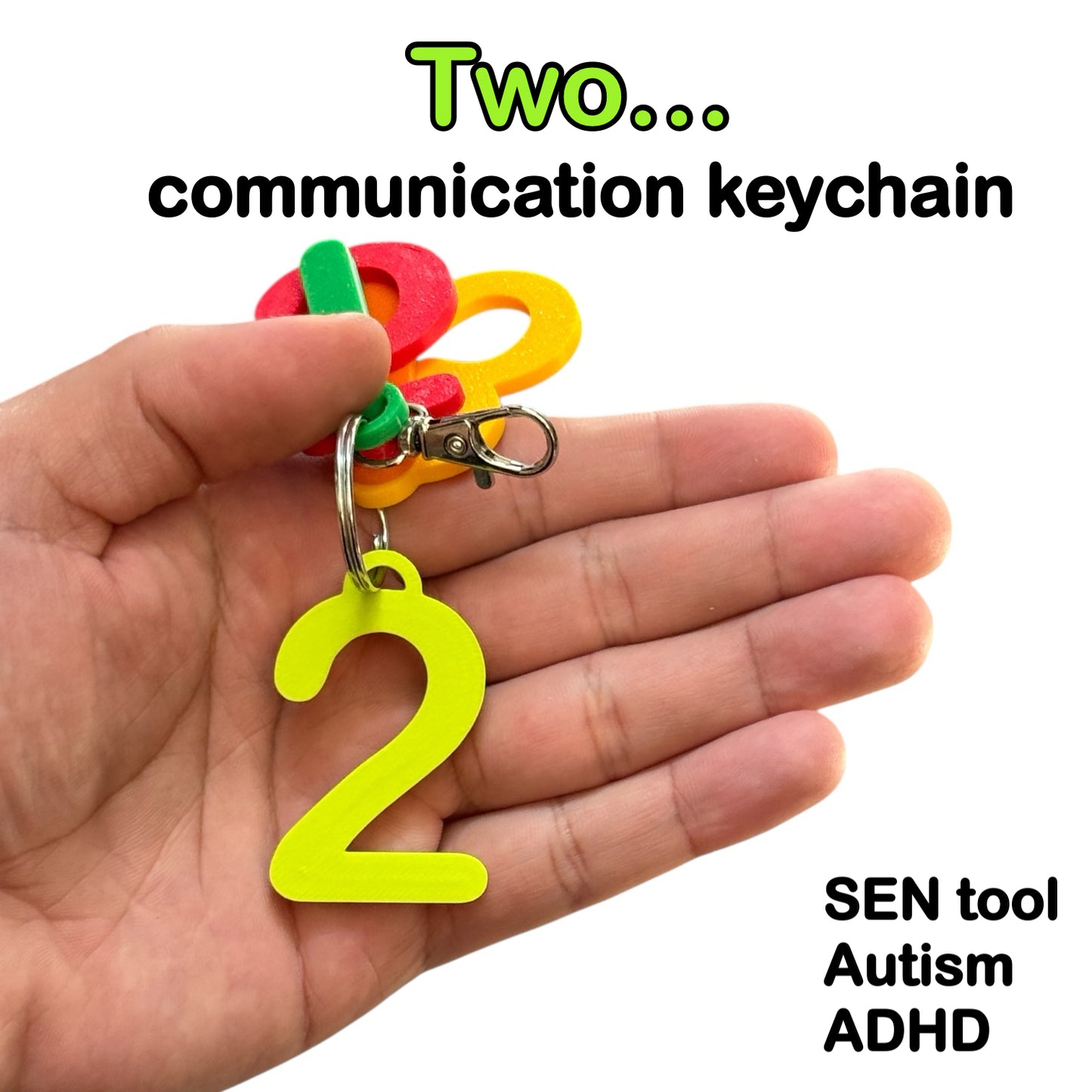 5-4-3-2-1 Countdown Keychain