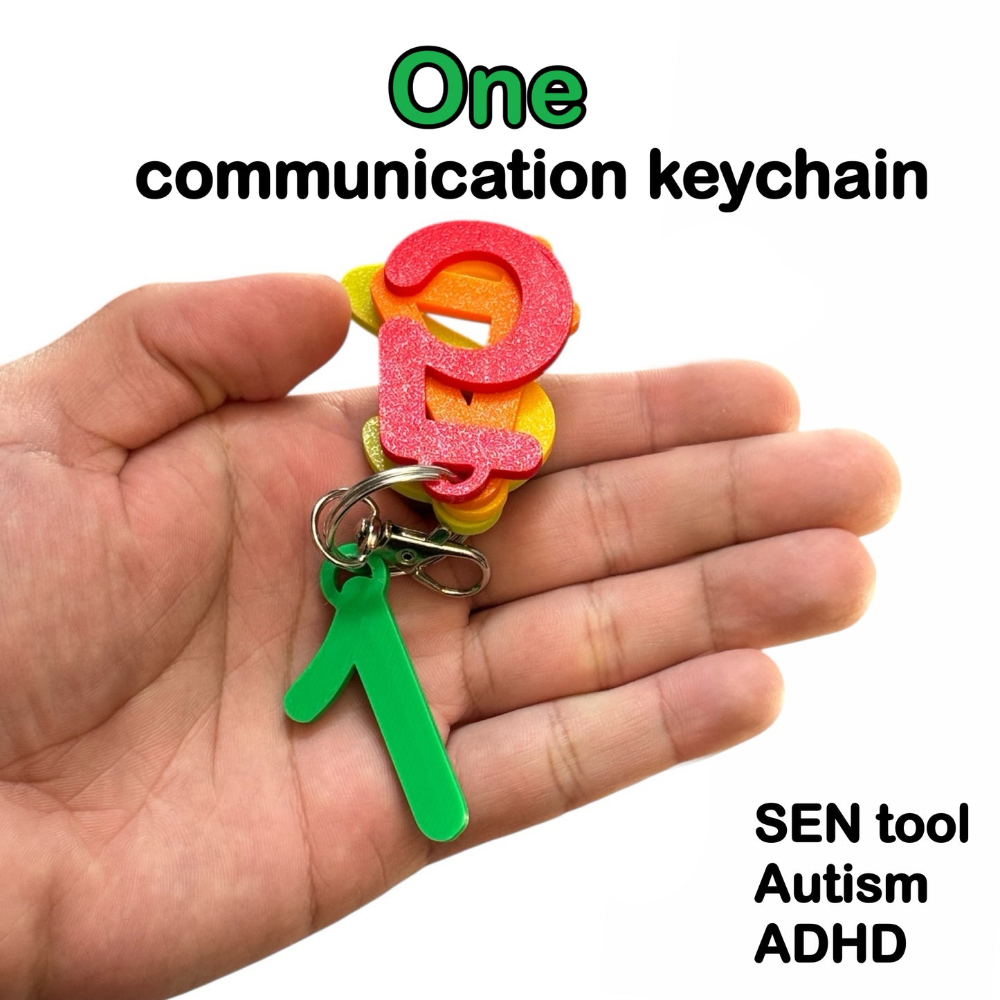 5-4-3-2-1 Countdown Keychain