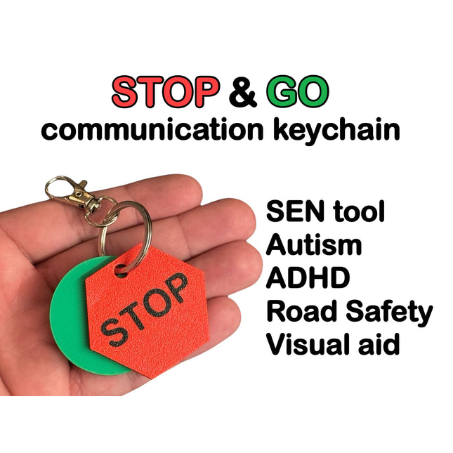 Stop & Go Keychain