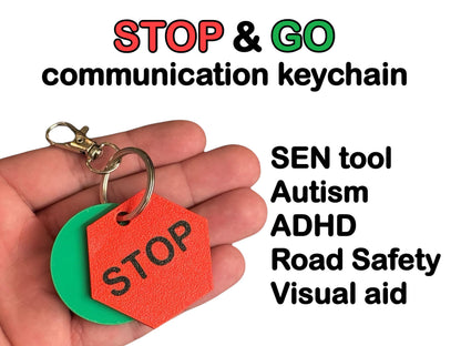 Stop & Go Keychain
