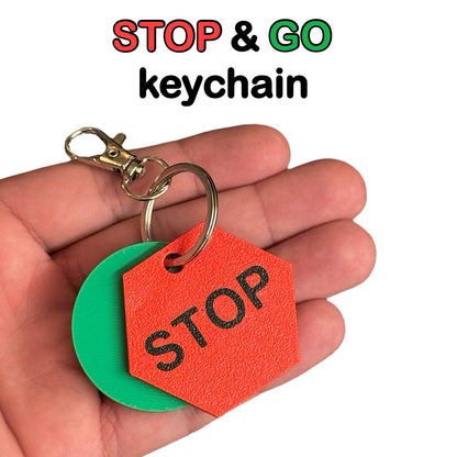 Stop & Go Keychain