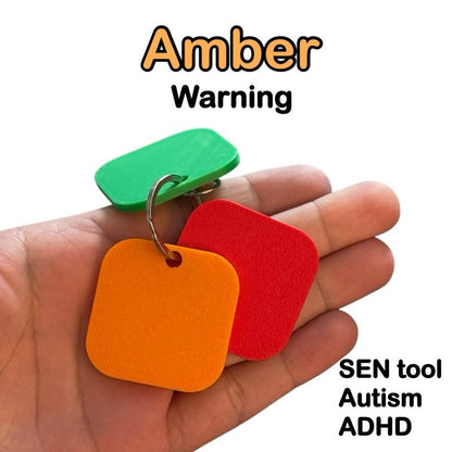 Behaviour Warning Board Keychain