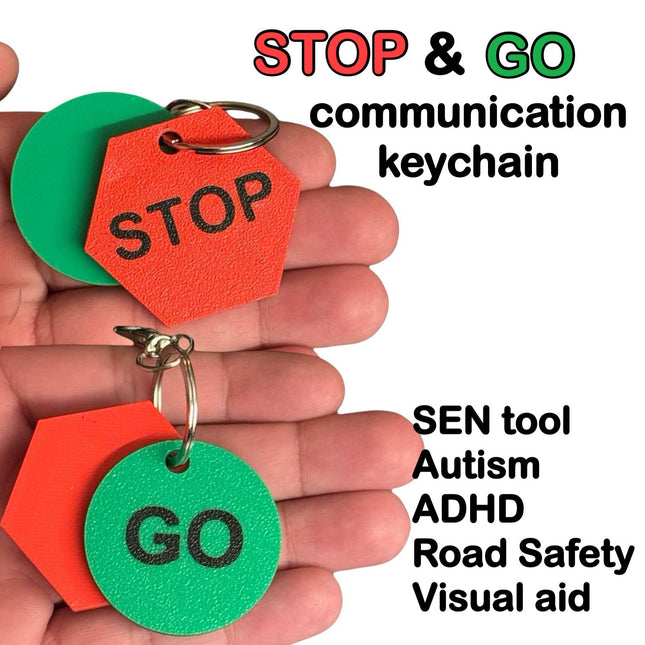 Stop & Go Keychain