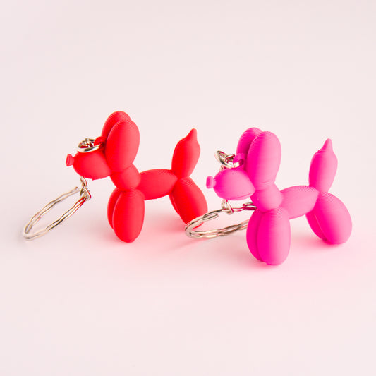 Balloon Dog Keychain – Cute Animal Shaped Keyring – Colourful Gift for Dog Lovers  – Fun & Unique Keychain for Bags and Keys