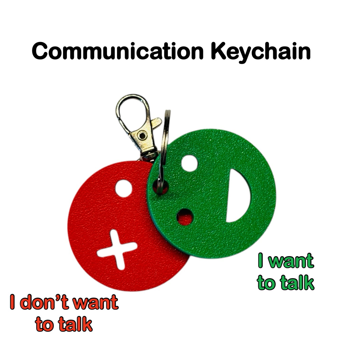 I Can / I Can’t Talk Keychain