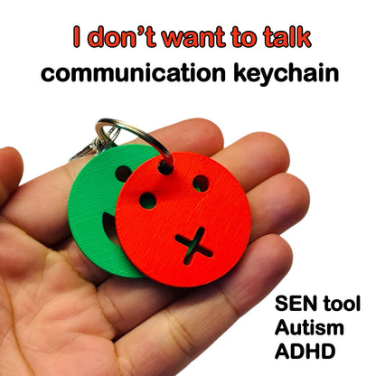 I Can / I Can’t Talk Keychain