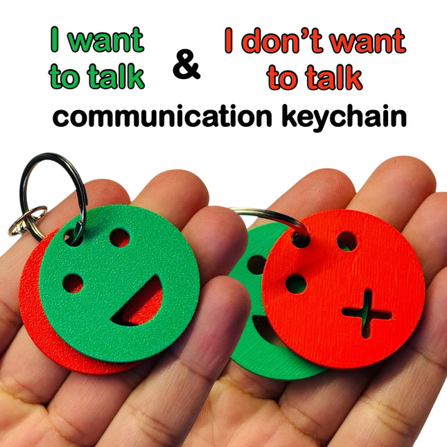 I Can / I Can’t Talk Keychain