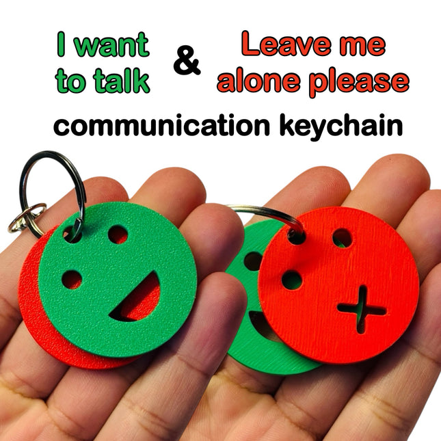 I Can / I Can’t Talk Keychain