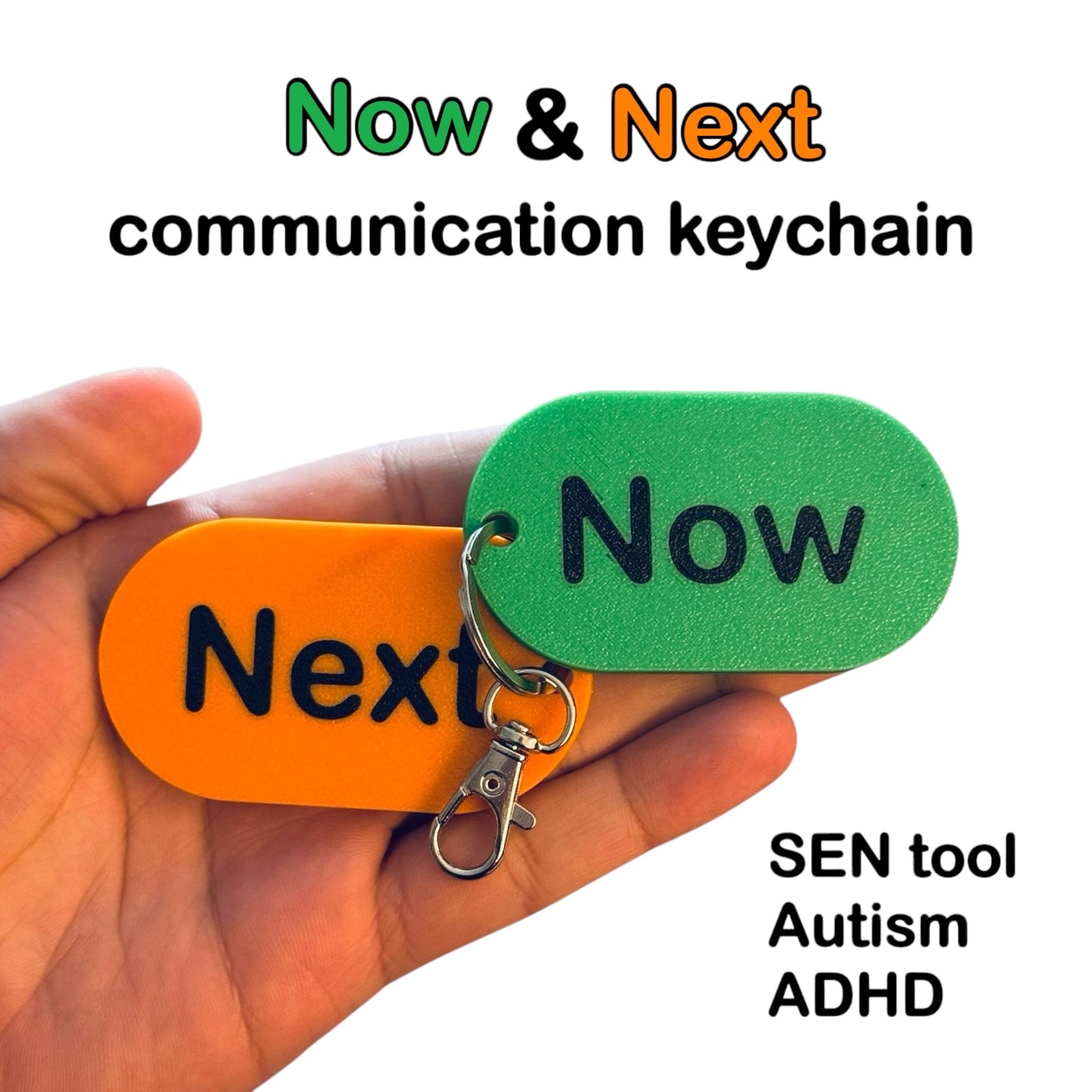 Now and Next Support Keychain