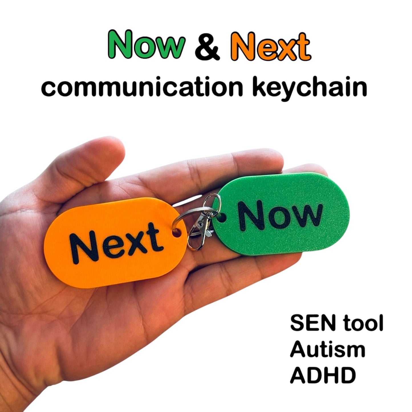 Now and Next Support Keychain