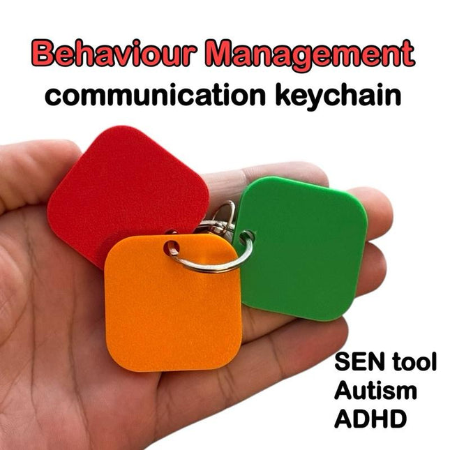 Behaviour Warning Board Keychain