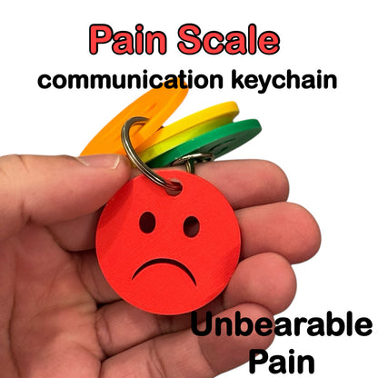 Pain Scale Keychain