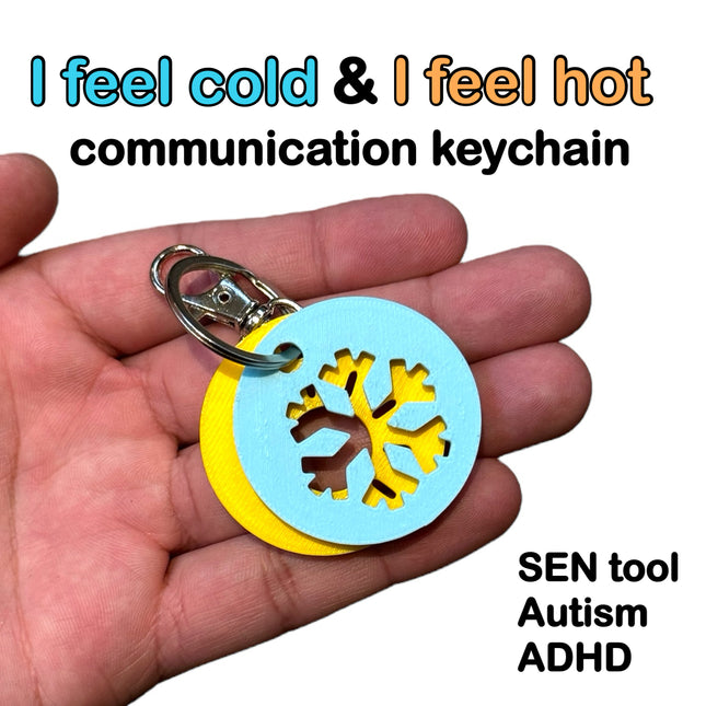 I Am Hot / I Am Cold Keychain
