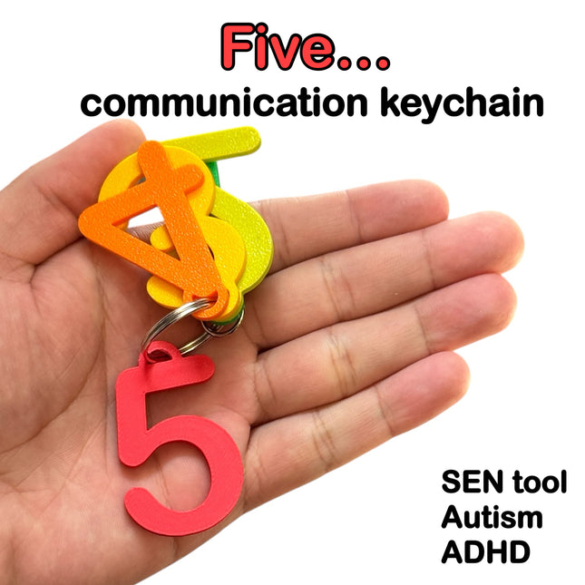 5-4-3-2-1 Countdown Keychain