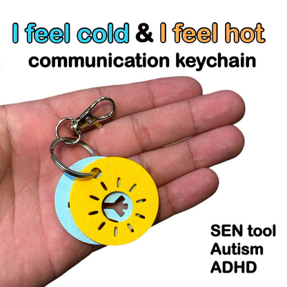 I Am Hot / I Am Cold Keychain