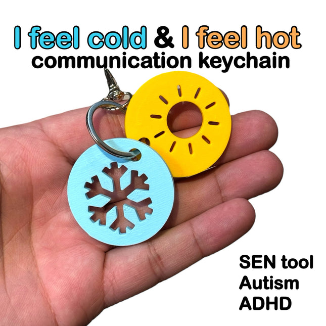 I Am Hot / I Am Cold Keychain