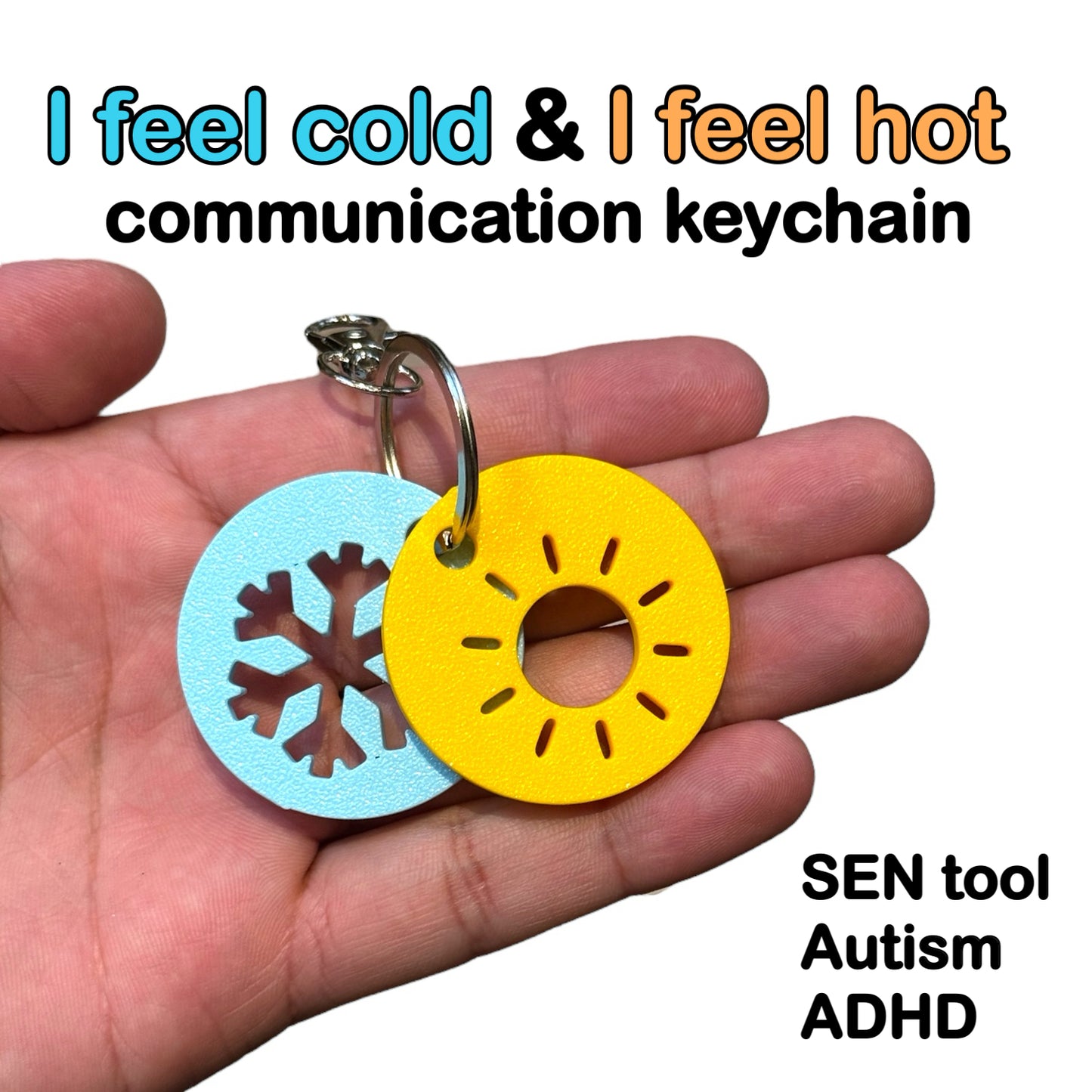 I Am Hot / I Am Cold Keychain