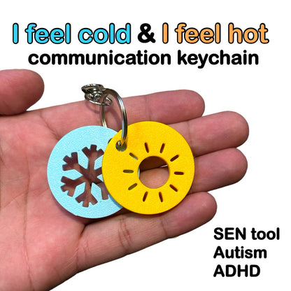 I Am Hot / I Am Cold Keychain