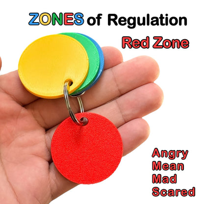 Emotions Regulation Blank Disc Keychain