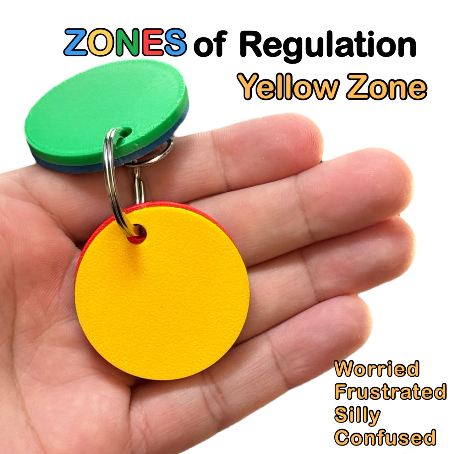 Zones of Regulation Blank Disc Keychain