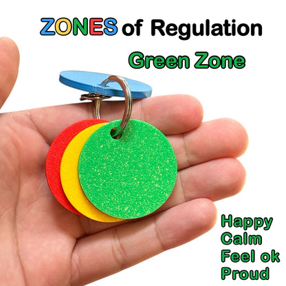 Emotions Regulation Blank Disc Keychain