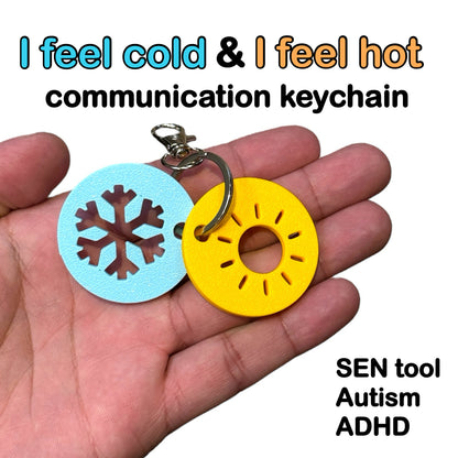 I Am Hot / I Am Cold Keychain