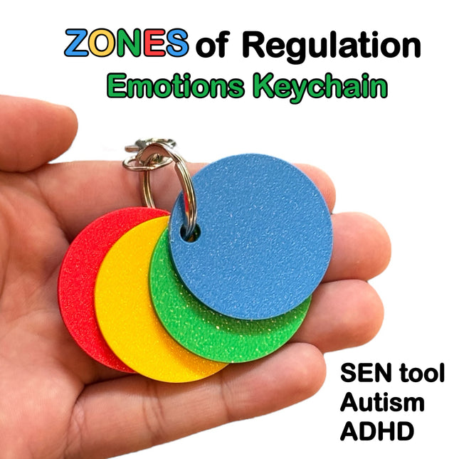 Emotions Regulation Blank Disc Keychain
