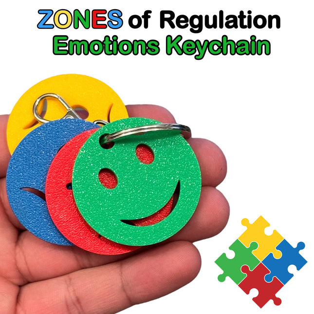 Zones of Regulation Emotions Keychain